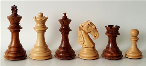 Unique Chess Set With Pieces Ambrosia Maple and Dark Walnut 